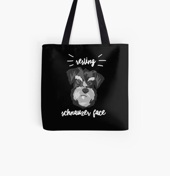 Grumpy Dog All Over Print Tote Bag