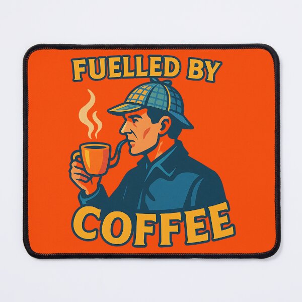 Item preview, Sherlock Homes - Fuelled by Coffee designed and sold by GlitchBaby.
