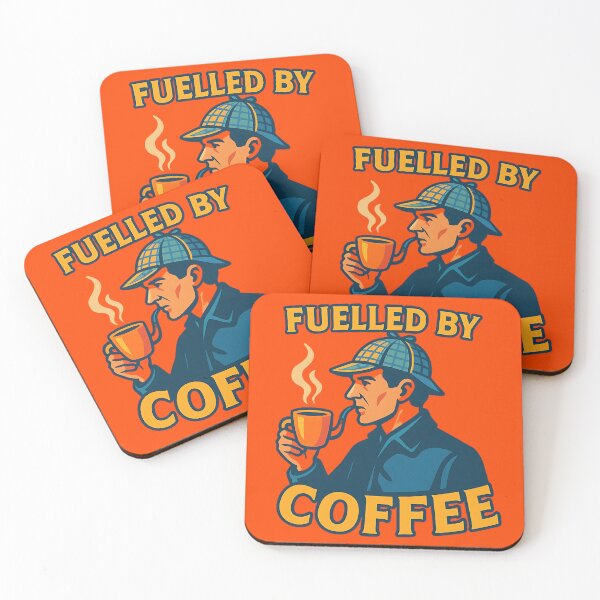 Item preview, Sherlock Homes - Fuelled by Coffee designed and sold by GlitchBaby.