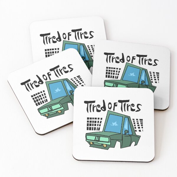 Item preview, Tired of Tires Cartoon Car designed and sold by WalshDrawnLaugh.