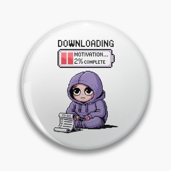 Item preview, Downloading Motivation… 2% Complete – Pixel Art Sad Hoodie Character Design designed and sold by ThatBBStore.