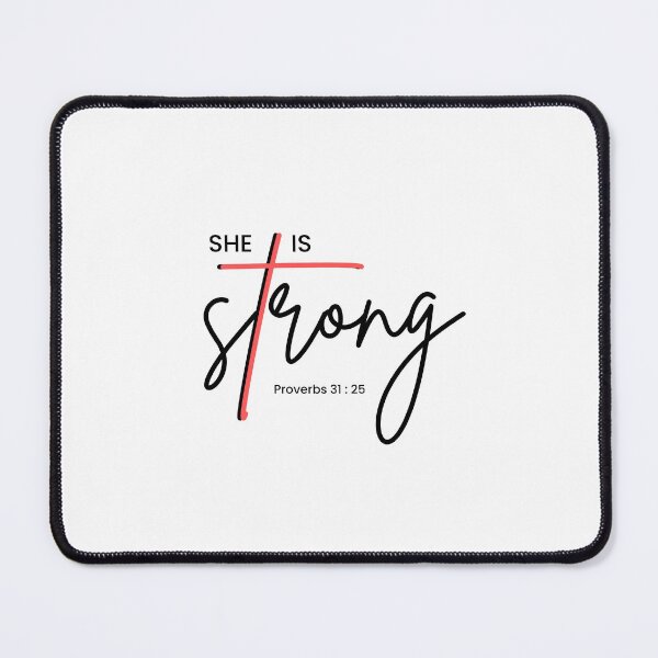 Item preview, She is Strong | Proverbs 31:25 designed and sold by Wild Sacred Soul.
