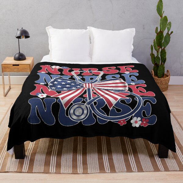Item preview, 4th Of July American Nurse Retro Groovy Nurse designed and sold by BakeryDozen.