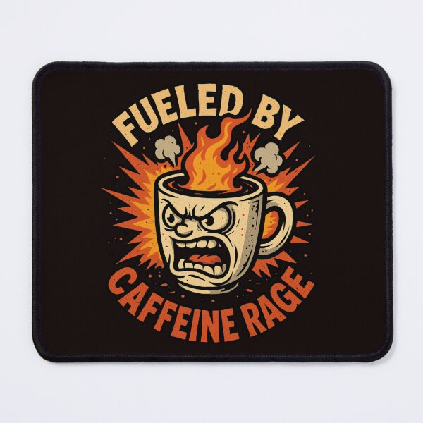 Item preview, Fueled by Caffeine Rage designed and sold by FrameFlow.