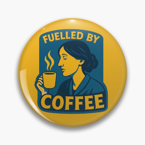 Item preview, Virginia Woolf - Fuelled by Coffee designed and sold by GlitchBaby.