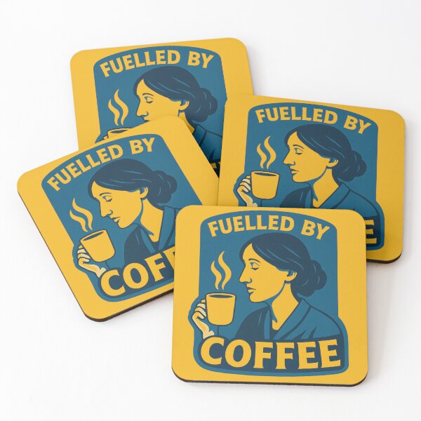 Item preview, Virginia Woolf - Fuelled by Coffee designed and sold by GlitchBaby.