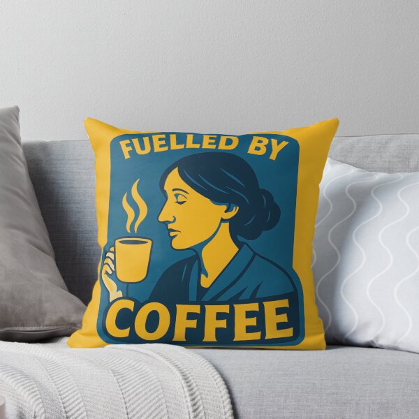 Item preview, Virginia Woolf - Fuelled by Coffee designed and sold by GlitchBaby.