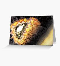 Fiery Geode Greeting Card