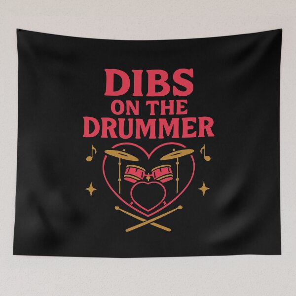 Item preview, Dibs on the Drummer | Funny Musician Girlfriend designed and sold by tmerchtrends.