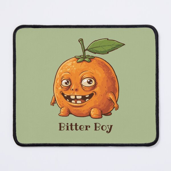 Item preview, Bitter Boy Grumpy Tangerine Character designed and sold by KiwiRider.