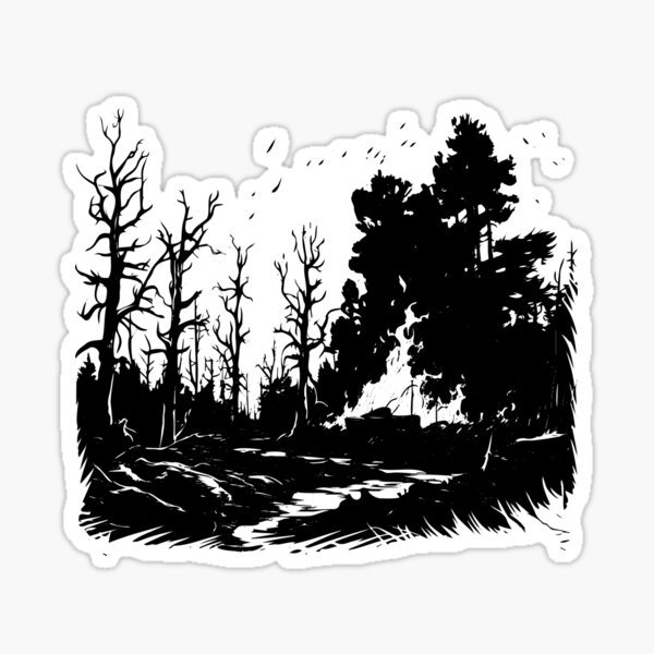 Item preview, Wildfire Forest Fire Bushfire Blaze Outbreak Wildland designed and sold by inkoutninja.
