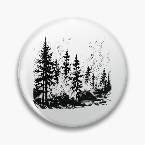 Item preview, Wildfire Forest Fire Bushfire Blaze Outbreak Wildland designed and sold by inkoutninja.