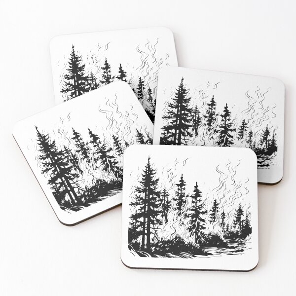 Item preview, Wildfire Forest Fire Bushfire Blaze Outbreak Wildland designed and sold by inkoutninja.