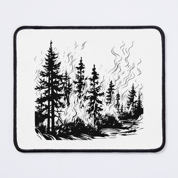 Item preview, Wildfire Forest Fire Bushfire Blaze Outbreak Wildland designed and sold by inkoutninja.