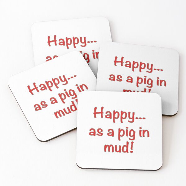 Item preview, Happy as... A pig in mud! designed and sold by JenGo Creative.