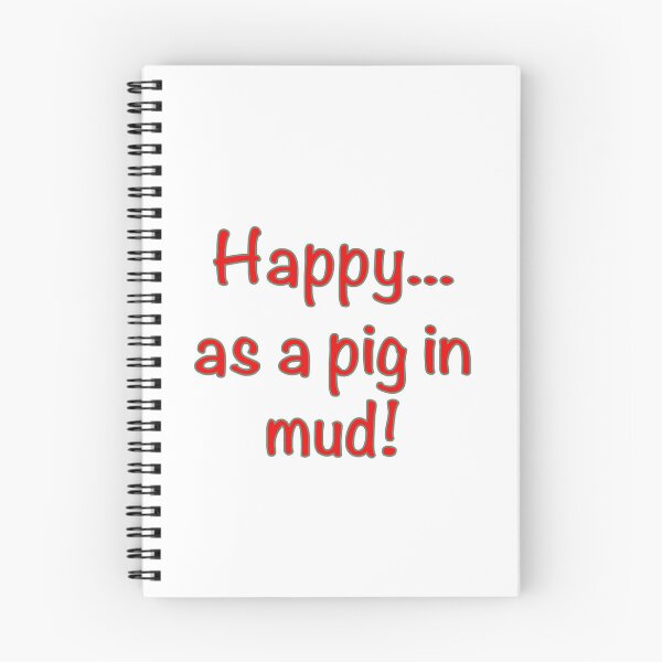Item preview, Happy as... A pig in mud! designed and sold by JenGo Creative.