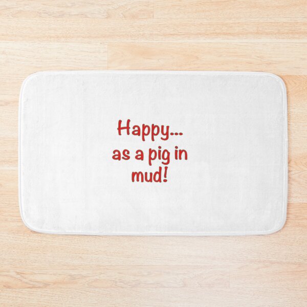 Item preview, Happy as... A pig in mud! designed and sold by JenGo Creative.