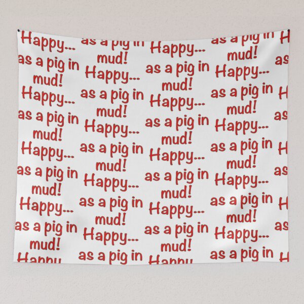 Item preview, Happy as... A pig in mud! designed and sold by JenGo Creative.