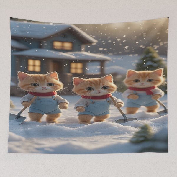 Item preview, Cats and ice designed and sold by saly55887.