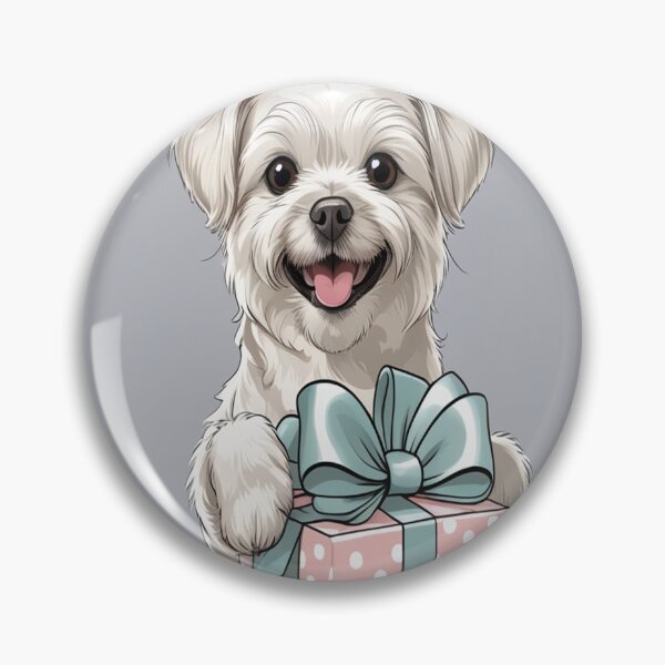 Item preview, The dog and the gift designed and sold by saly55887.