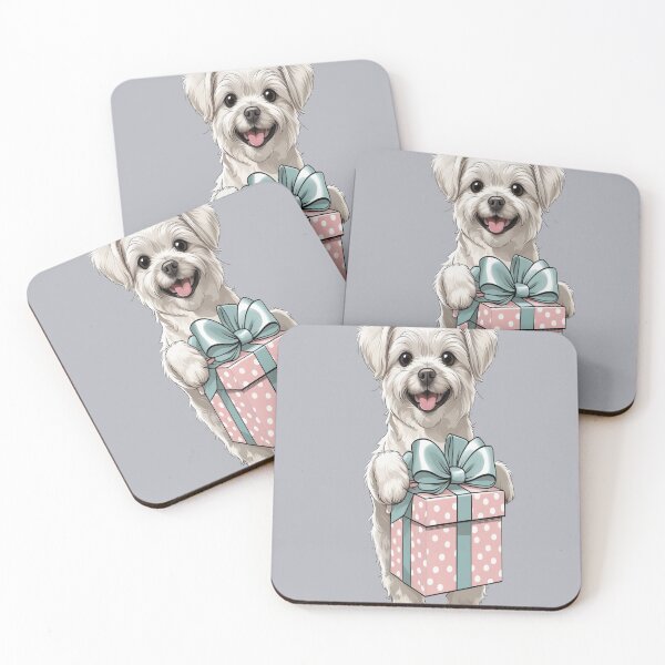 Item preview, The dog and the gift designed and sold by saly55887.