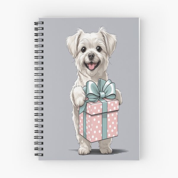Item preview, The dog and the gift designed and sold by saly55887.
