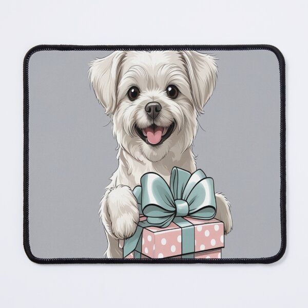 Item preview, The dog and the gift designed and sold by saly55887.