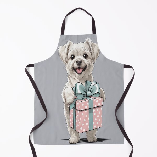 Item preview, The dog and the gift designed and sold by saly55887.