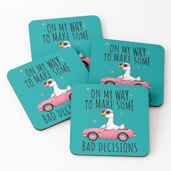 Item preview, Funny Silly Goose in Pink Car Making Bad Decisions – Sarcastic and Humorous Design designed and sold by DaisyHouse.