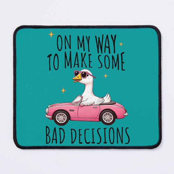 Item preview, Funny Silly Goose in Pink Car Making Bad Decisions – Sarcastic and Humorous Design designed and sold by DaisyHouse.