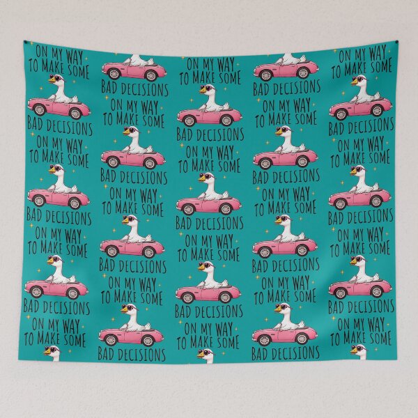 Item preview, Funny Silly Goose in Pink Car Making Bad Decisions – Sarcastic and Humorous Design designed and sold by DaisyHouse.