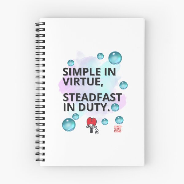 Item preview, Simple in Virtue, Steadfast in Duty designed and sold by Words Grow Wings.
