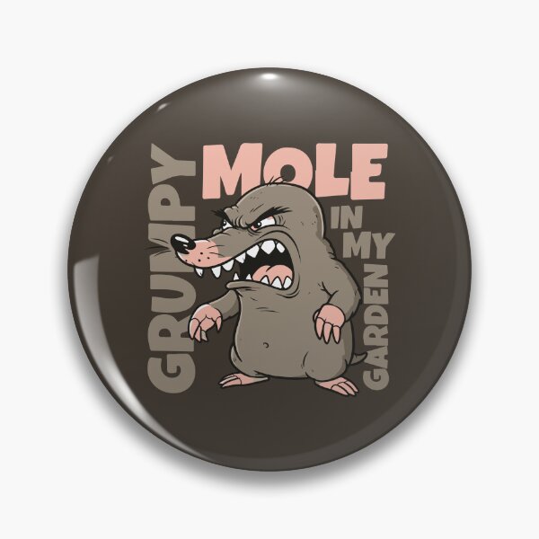 Item preview, Grumpy Mole In My Garden Cartoon designed and sold by KiwiRider.