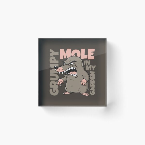 Item preview, Grumpy Mole In My Garden Cartoon designed and sold by KiwiRider.