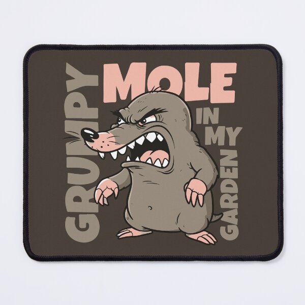 Item preview, Grumpy Mole In My Garden Cartoon designed and sold by KiwiRider.