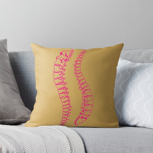 Item preview, Pink Vertebrae on Gold designed and sold by Cat Coquillette.