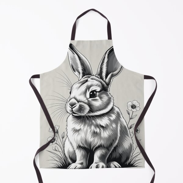 Item preview, conejo blanco y negro designed and sold by saly55887.