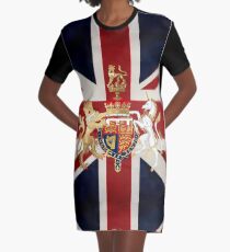 Union Jack with Windsor Insignia Graphic T-Shirt Dress