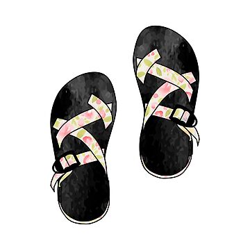 Light Pink Floral Chacos