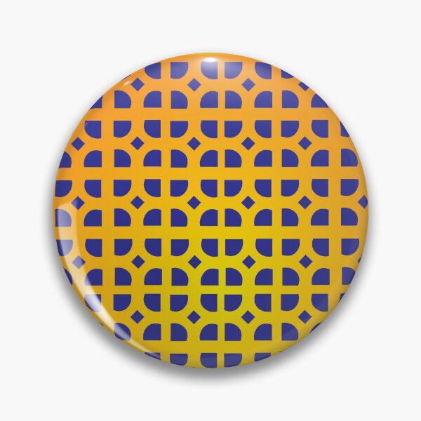 Item preview, Breeze Blocks Navy Blue yellow orange designed and sold by ASKEW GRAPHICS.