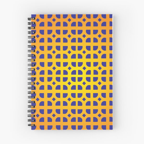 Item preview, Breeze Blocks Navy Blue yellow orange designed and sold by ASKEW GRAPHICS.