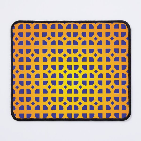 Item preview, Breeze Blocks Navy Blue yellow orange designed and sold by ASKEW GRAPHICS.