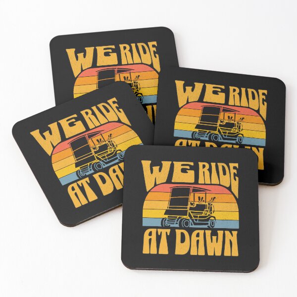 Item preview, We Ride at Dawn Golf Cart designed and sold by dudelinart.
