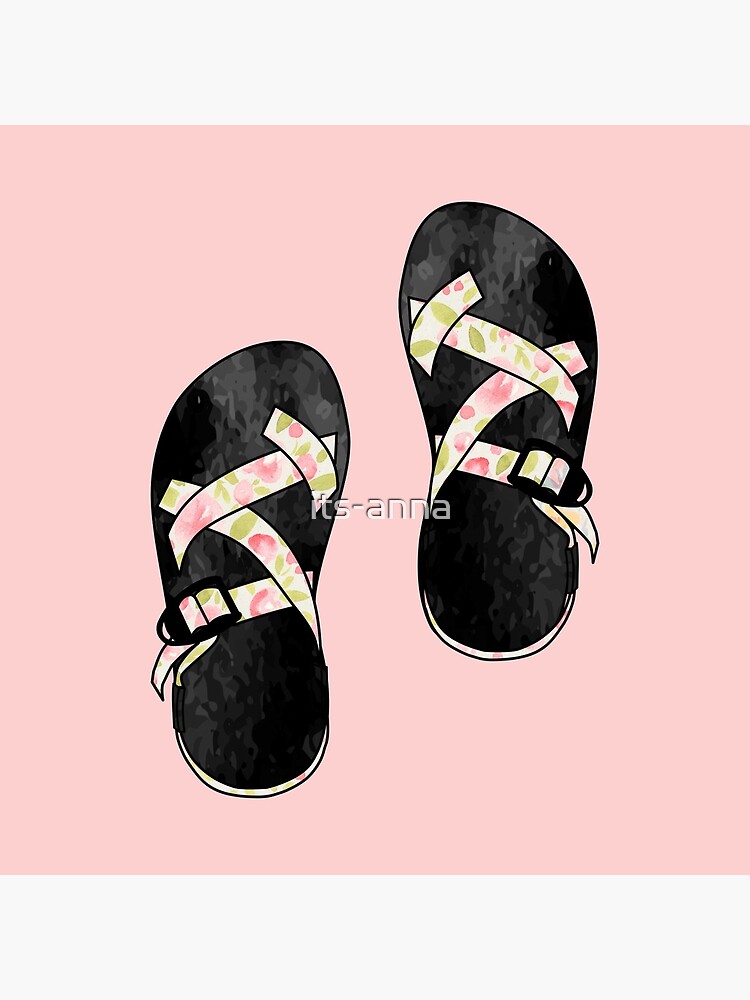 Light Pink Floral Chacos