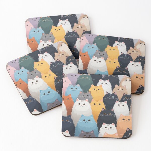 Item preview, Colorful cats designed and sold by saly55887.