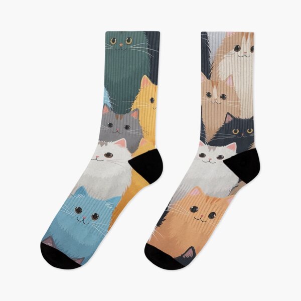 Item preview, Colorful cats designed and sold by saly55887.