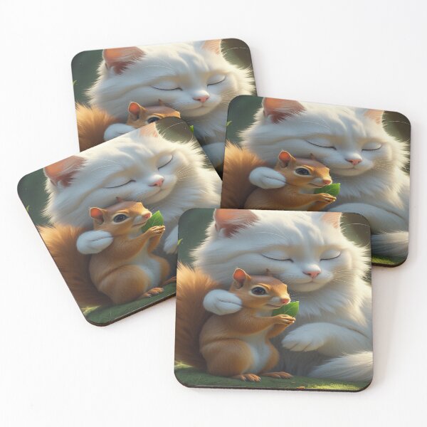 Item preview, Cat and squirrel designed and sold by saly55887.