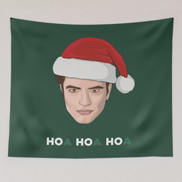 Item preview, Twilight Christmas Card, Vampire Holiday Humor Card, HOA HOA HOA Funny Card designed and sold by PonyRoniku.