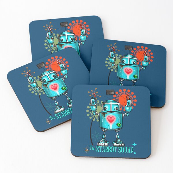 Item preview, The StarBot Squad - The Bleep•Blop Files: Imajenn with Flowers designed and sold by MetroINKbooks.