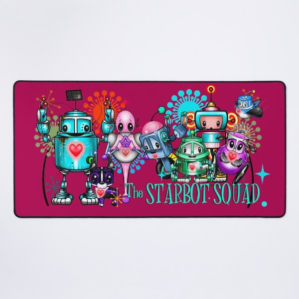 Item preview, The StarBot Squad - The Bleep•Blop Files: Birdee with Flowers designed and sold by MetroINKbooks.